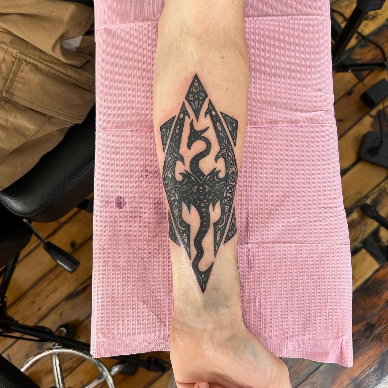 Skyrim inspired tattoo by DarknessUniverse on DeviantArt